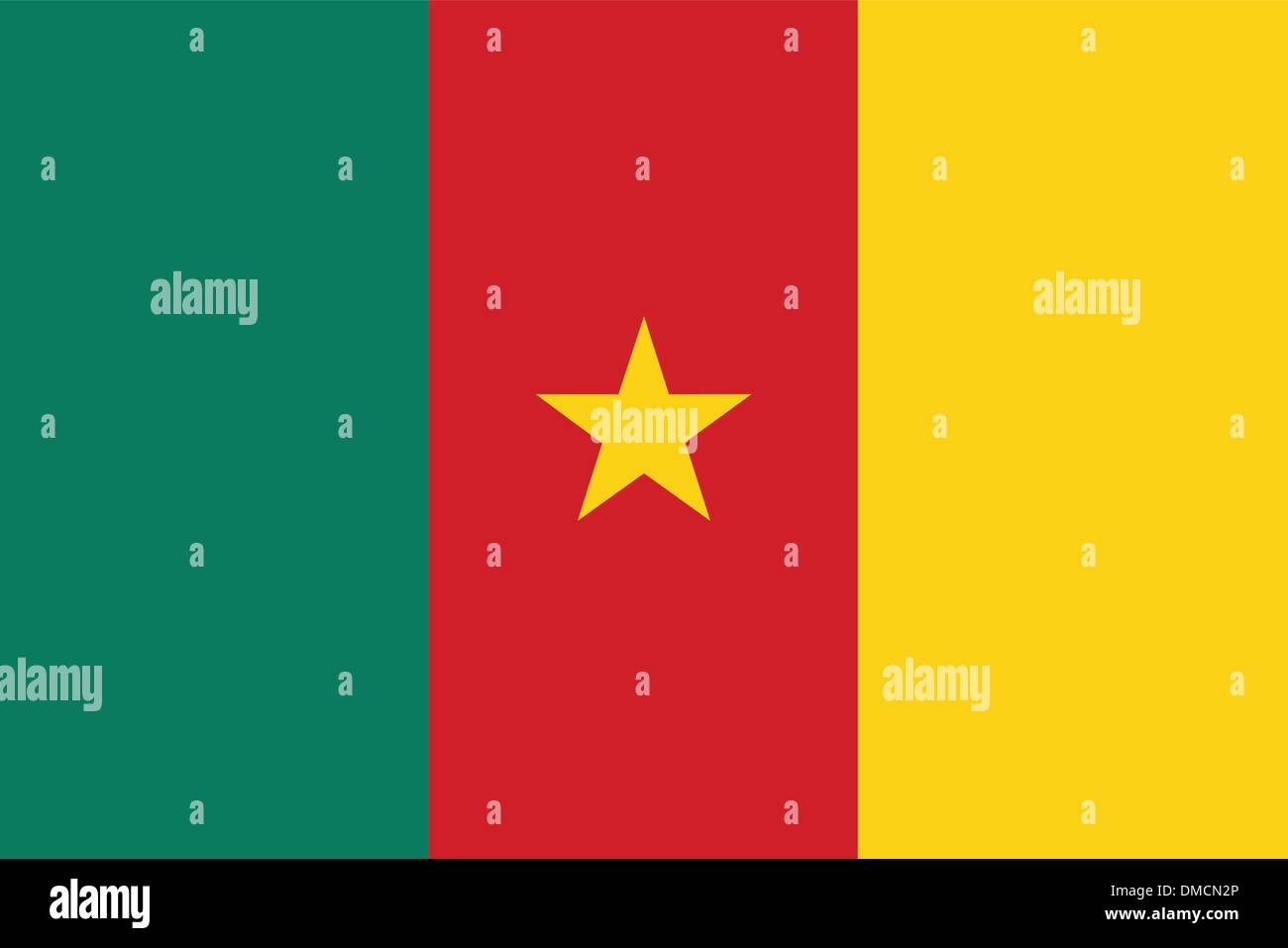 Flag of Cameroon Stock Vector