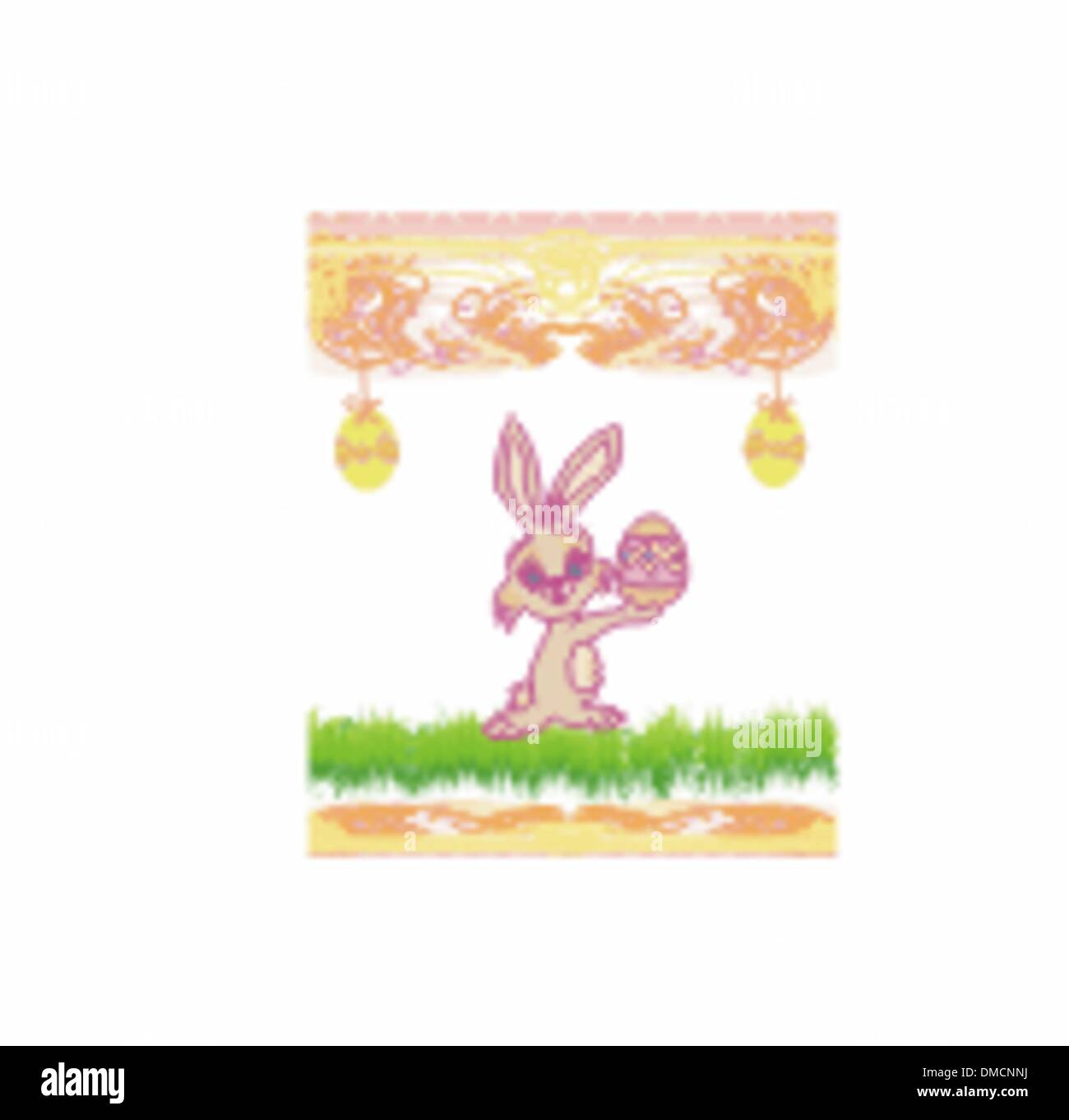 Doodle Easter Bunny Stock Vector Image & Art - Alamy