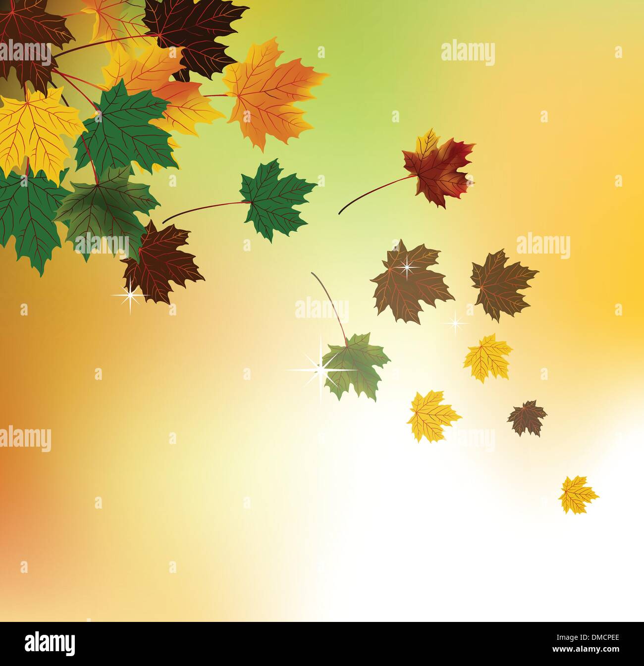 Autumn background with leaves Stock Vector Image & Art - Alamy