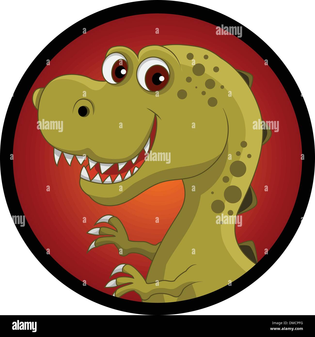 Funny dinosaur head cartoon hi-res stock photography and images - Alamy