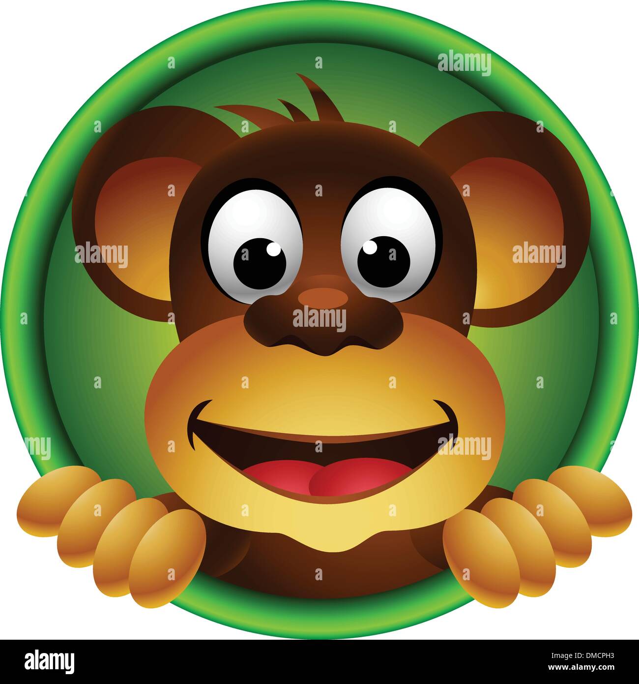 Cartoon crazy monkey hi-res stock photography and images - Alamy