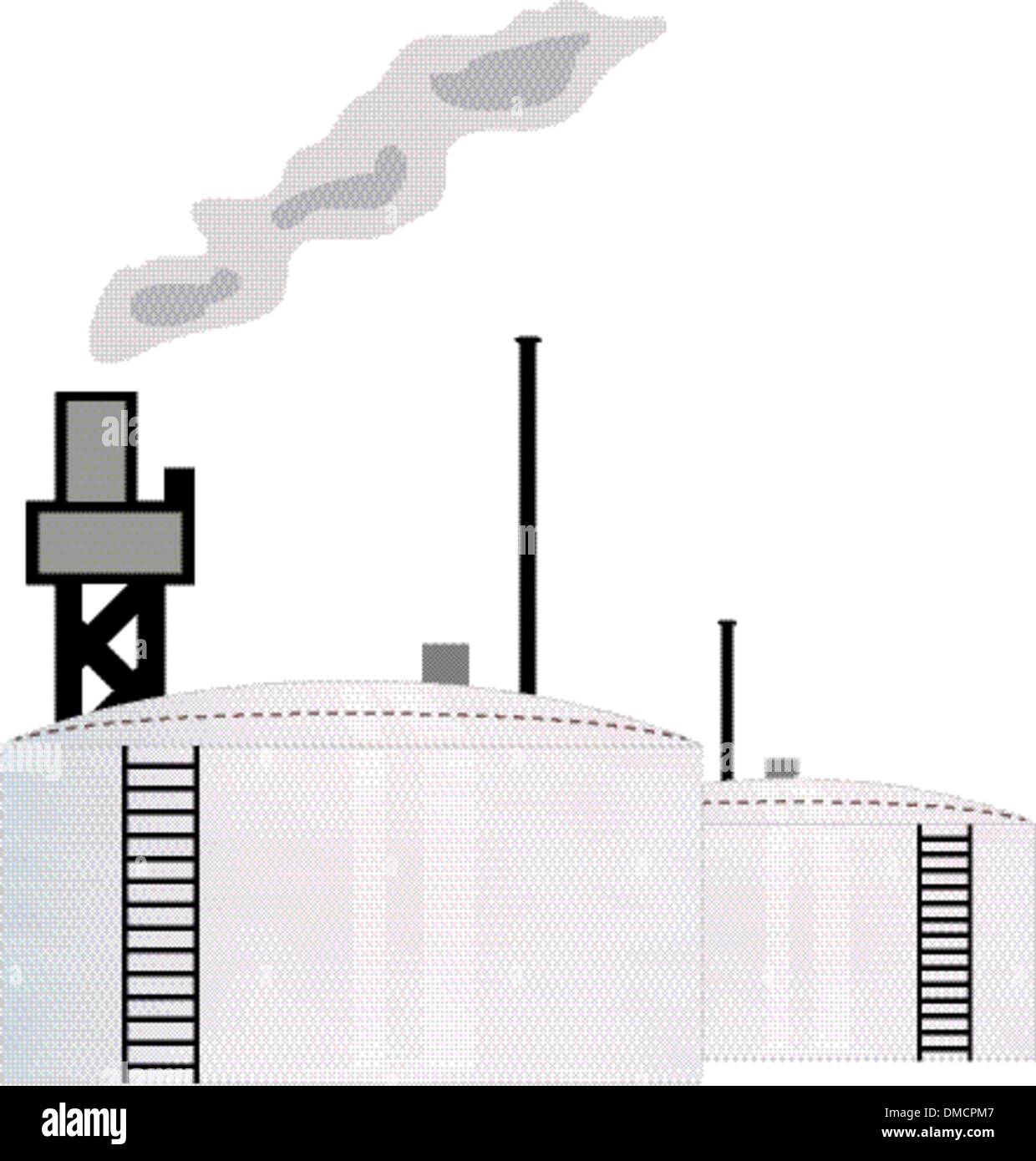 Oil Industry Refinery Stock Vector Image & Art Alamy
