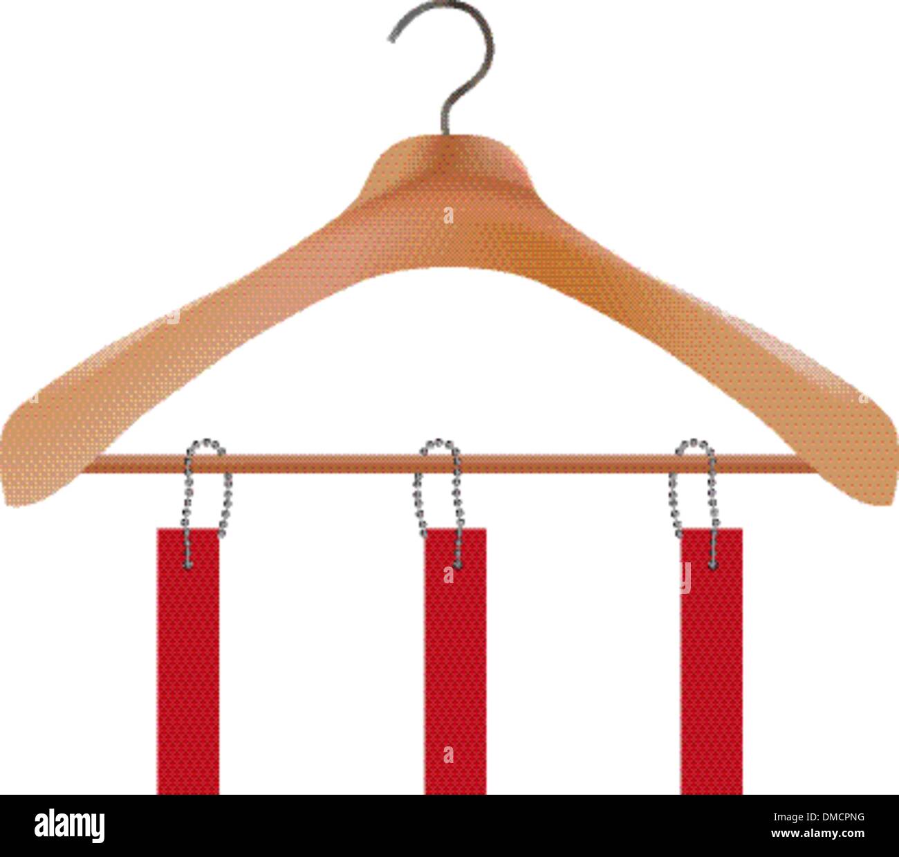 Wooden coat hanger Stock Vector Image & Art Alamy