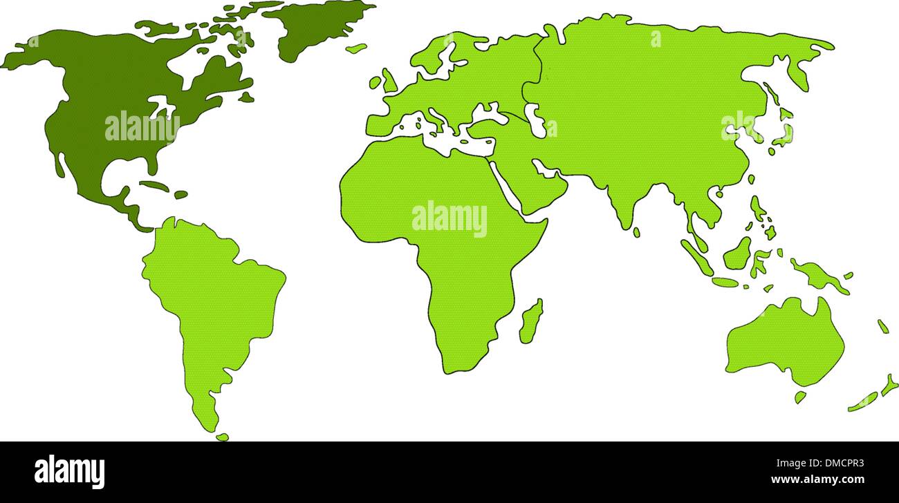 Map north america and europe hi res - North America World Map DMCPR3