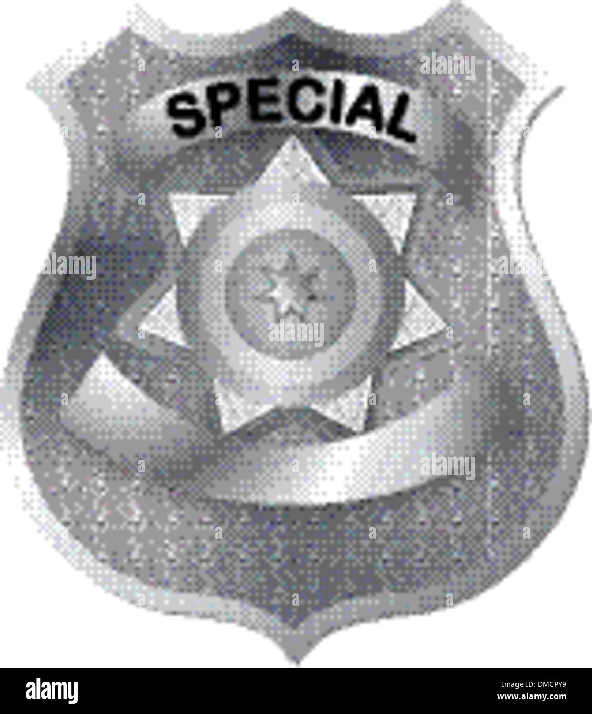 badge in gray silver color tones Stock Vector