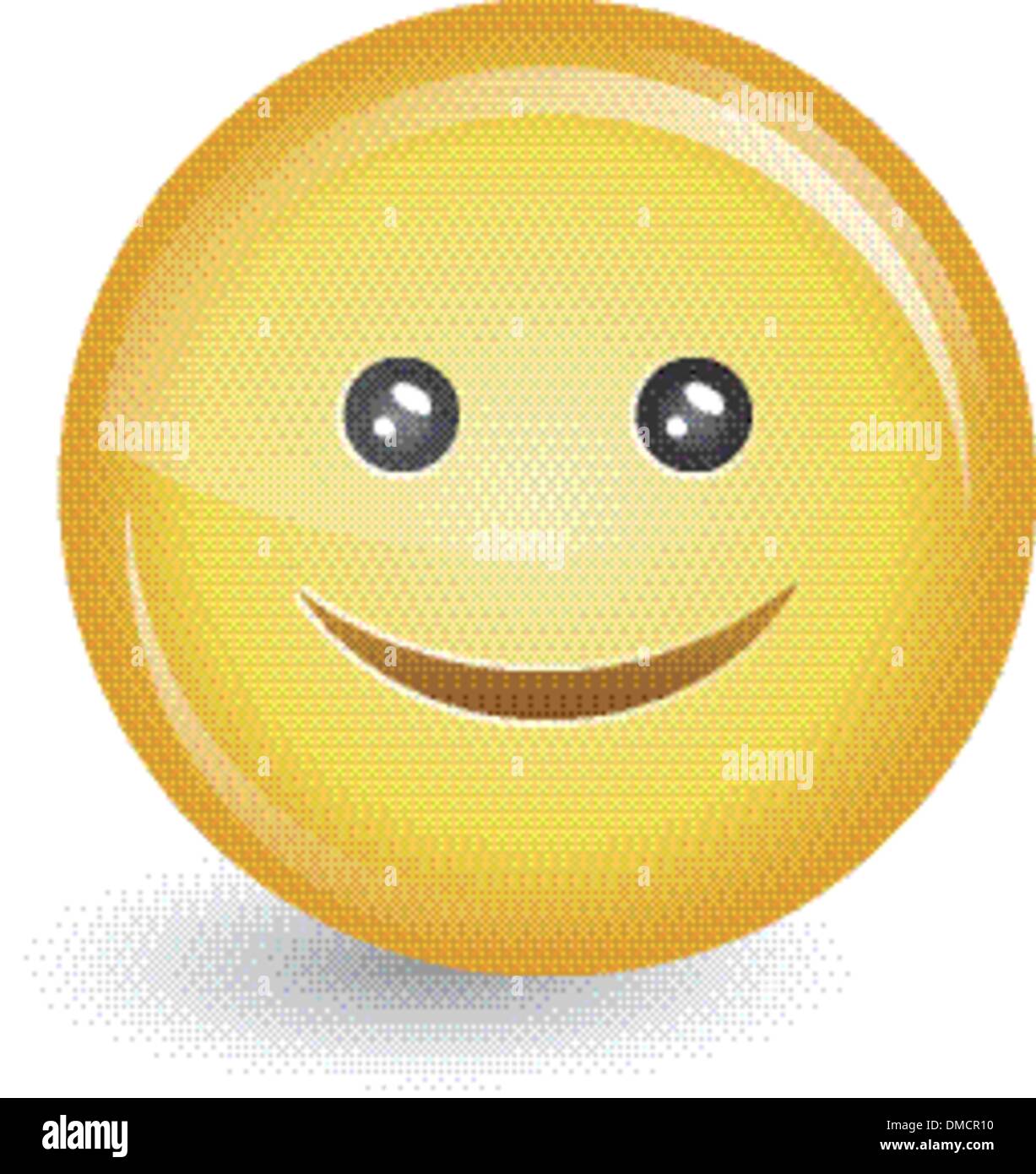 Three eye happy face emoticon Stock Photo - Alamy