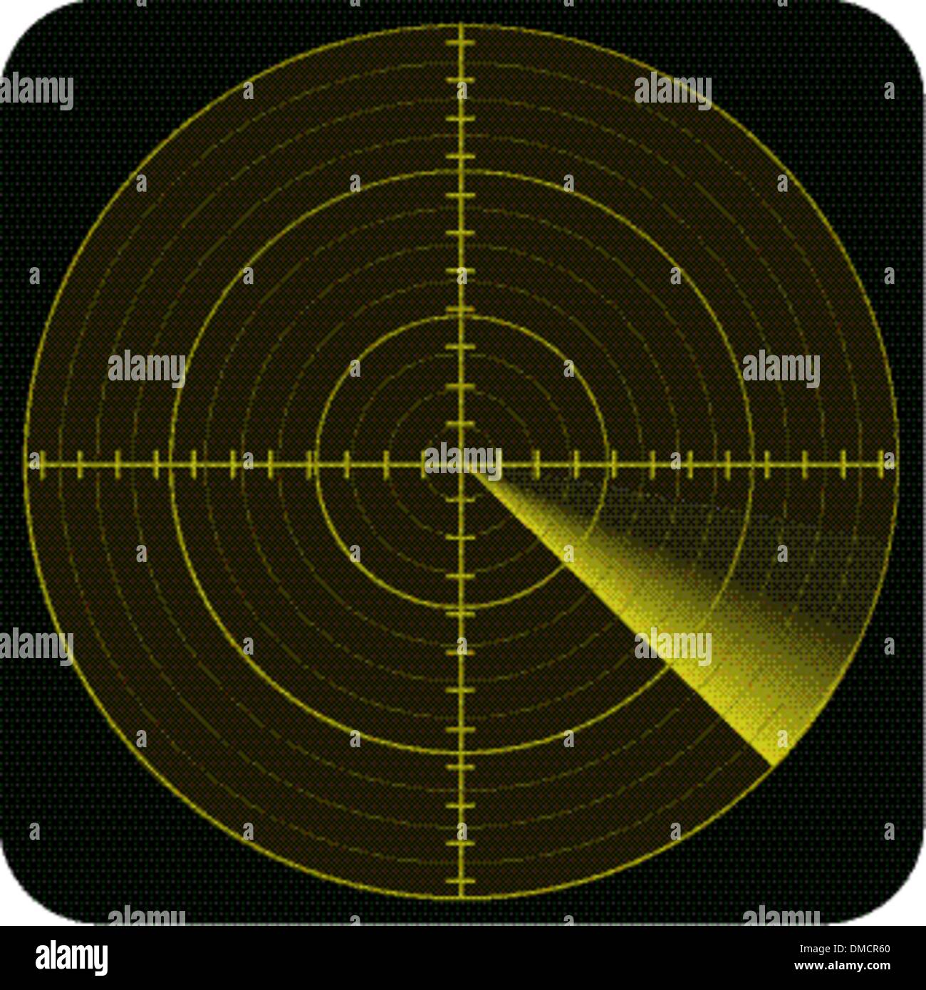 Yellow radar Stock Vector Images Alamy