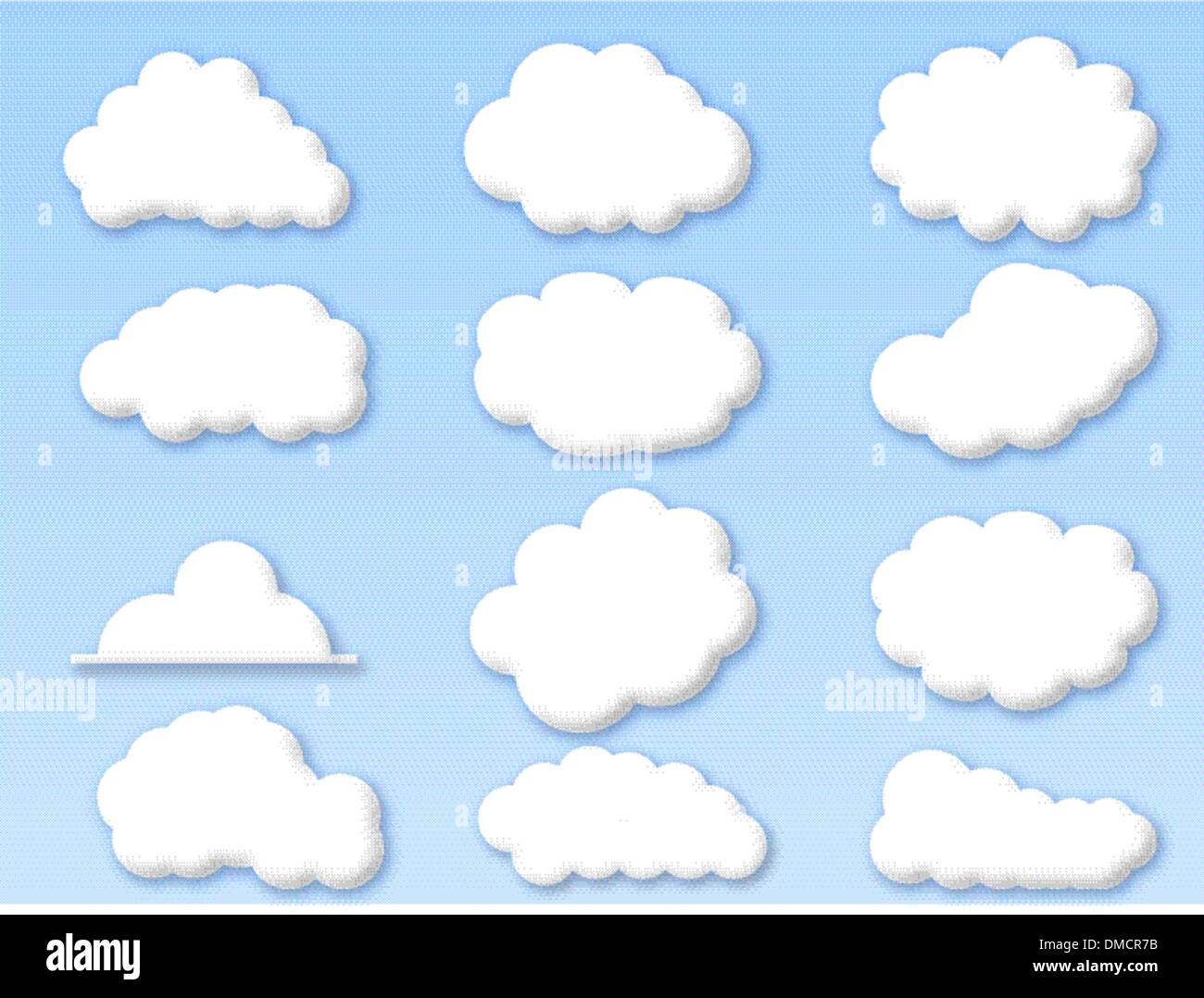 clouds on cloudy blue sky Stock Vector