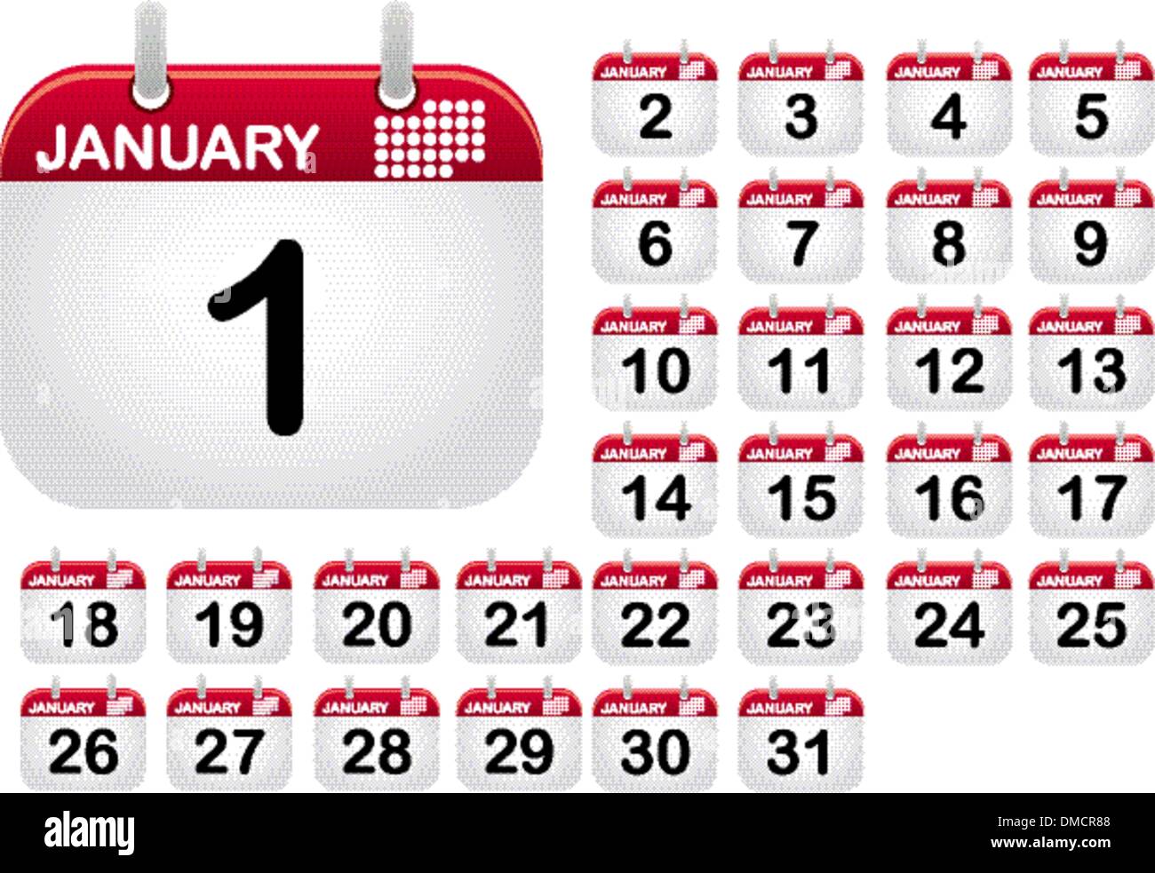 Calendar tab illustration Stock Vector Images - Alamy