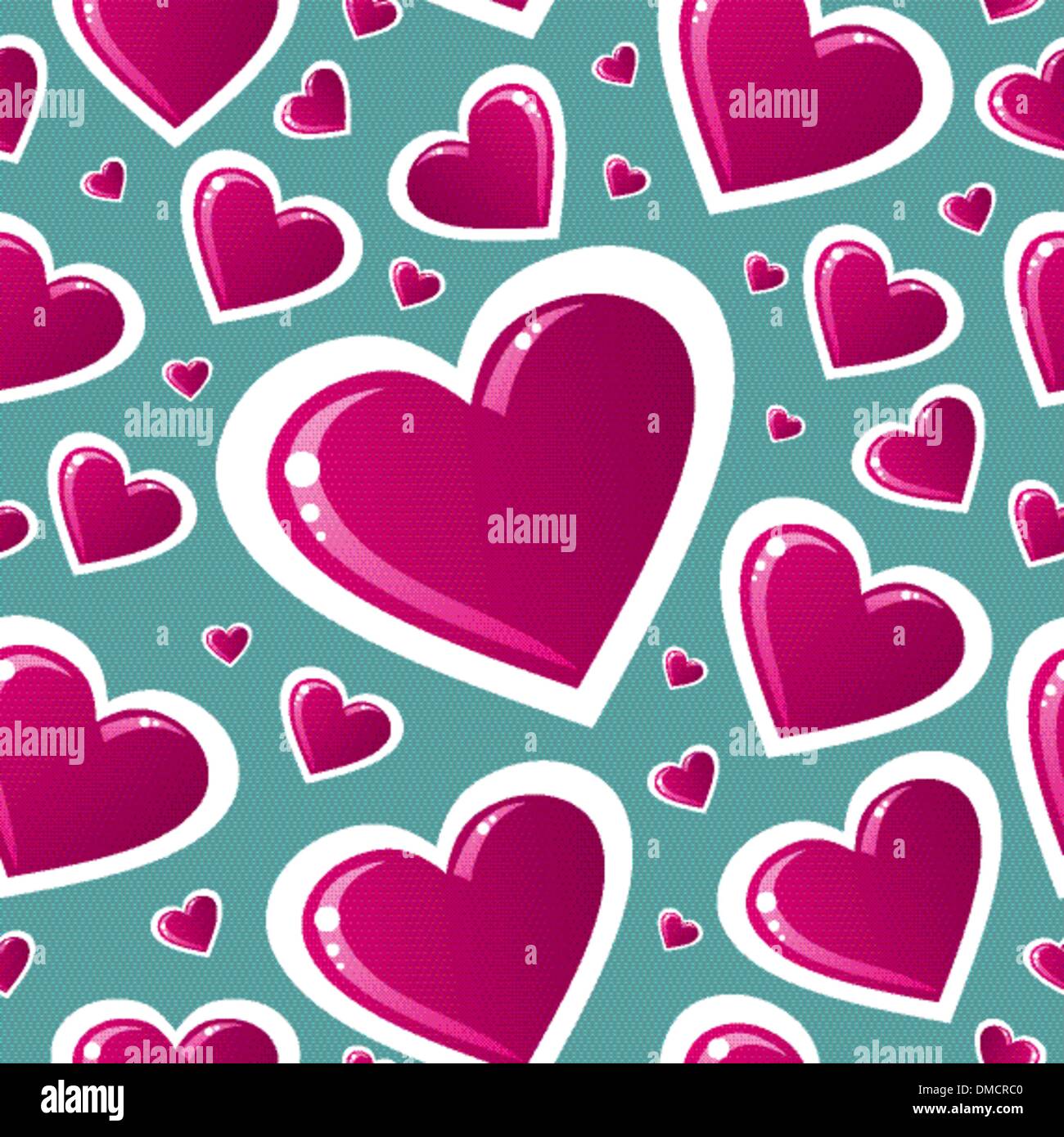 Pink love pattern hi-res stock photography and images - Alamy
