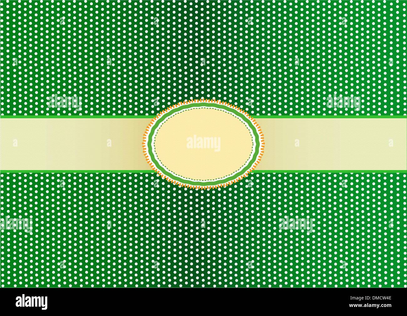 Round Label Pattern with A Green Background Stock Vector Image &amp; Art ...