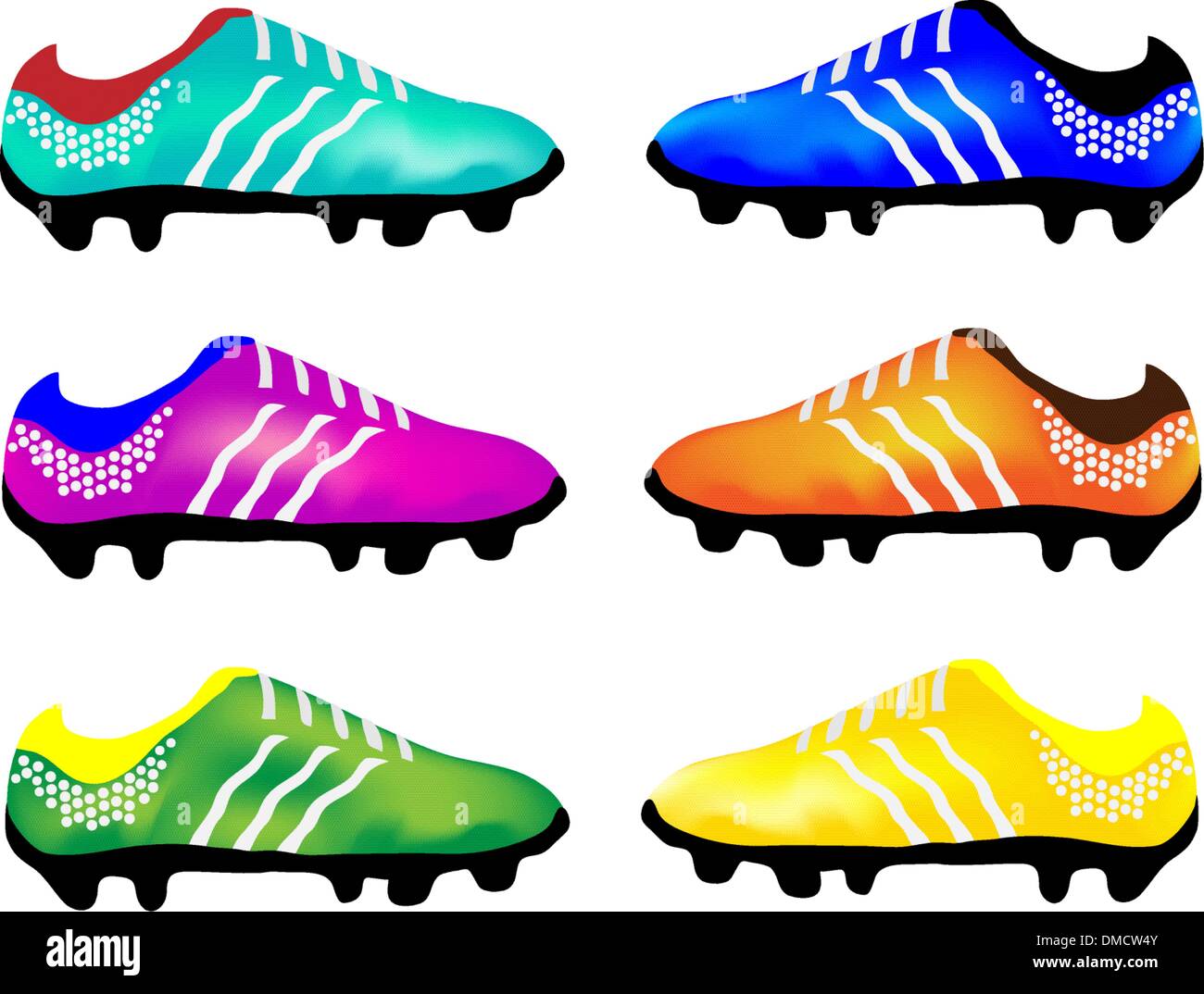 multicolor football boots