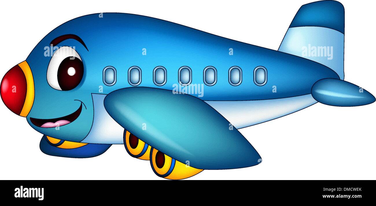 cartoon airplane flying Stock Vector Image & Art - Alamy