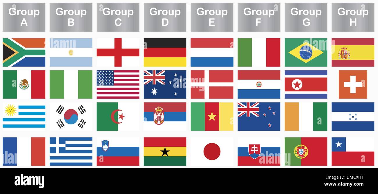 All Flags World Cup Team