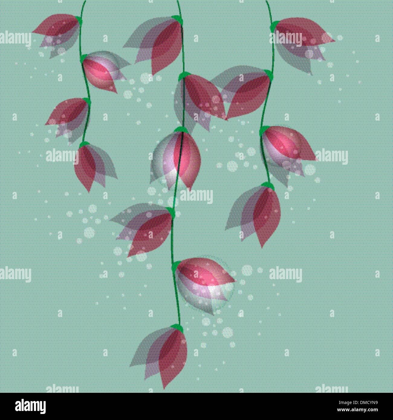 Colorful transparency flowers Stock Vector Image & Art - Alamy