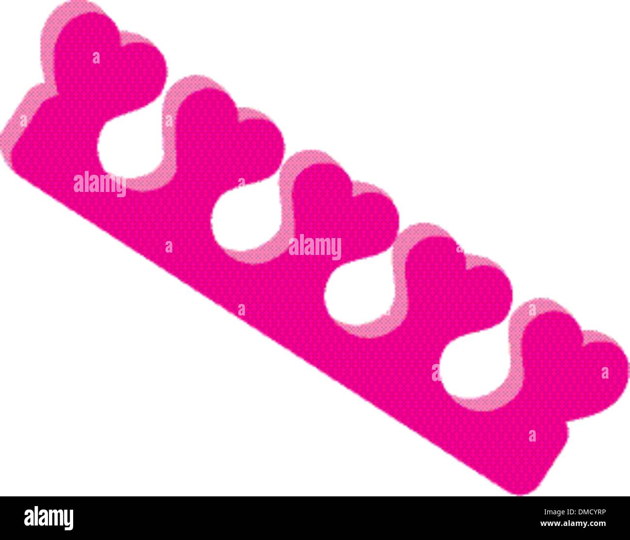 Toe Separators Stock Vector