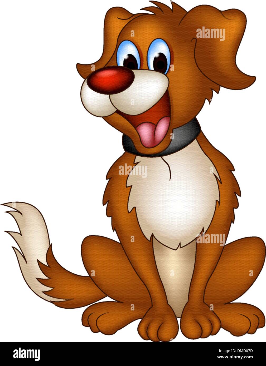 cute dog cartoon Stock Vector