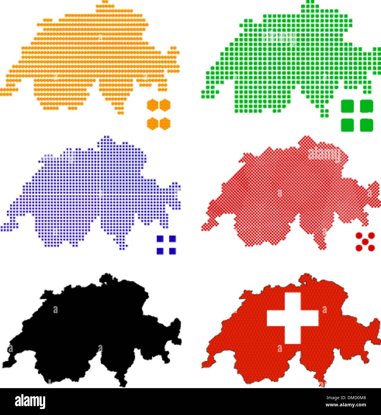 Outline Map Switzerland Hi Res Stock Photography And Images Alamy   Switzerland DMD0M8 