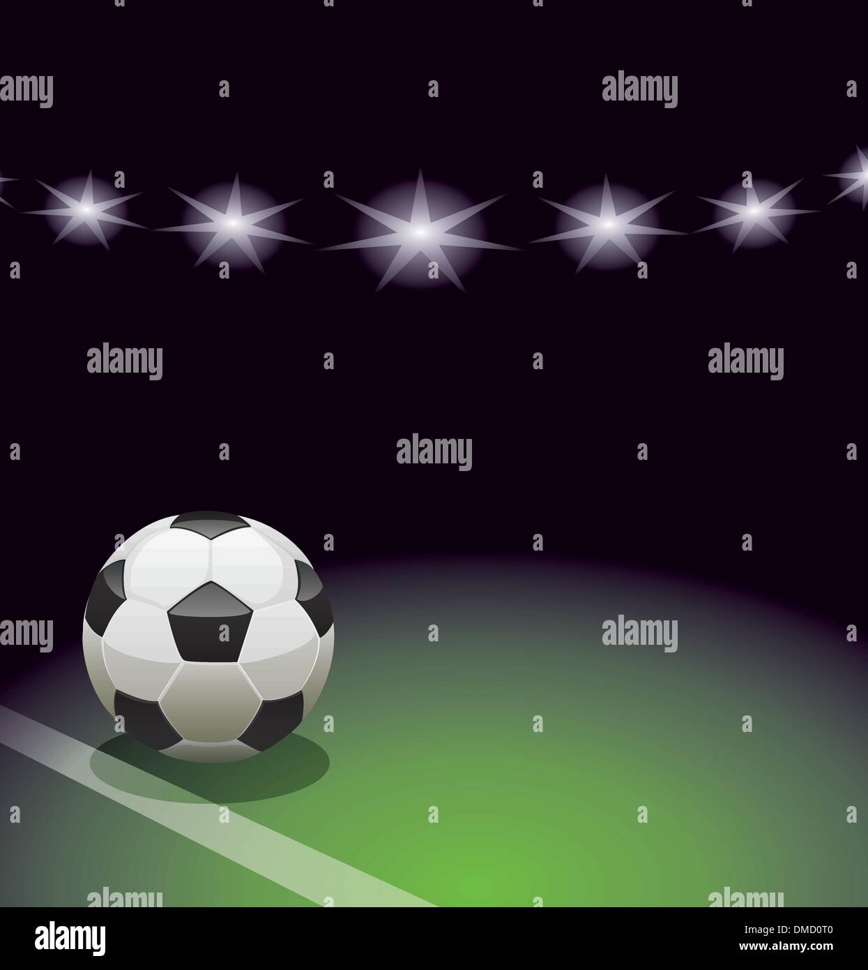 vector soccer ball and the stadium Stock Vector Image & Art - Alamy