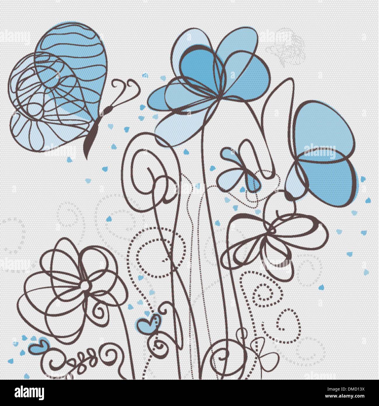 Blue flower Stock Vector Image & Art - Alamy