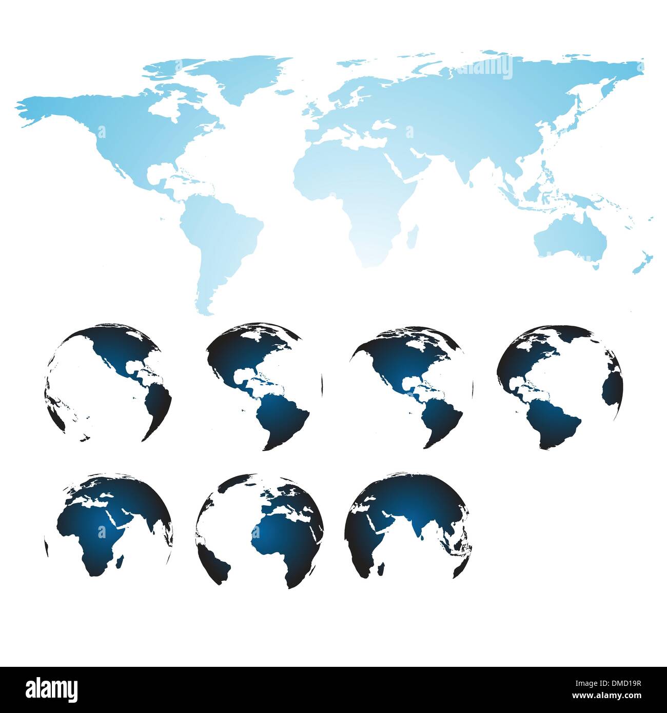 Set of Earth globes Stock Vector Image & Art - Alamy