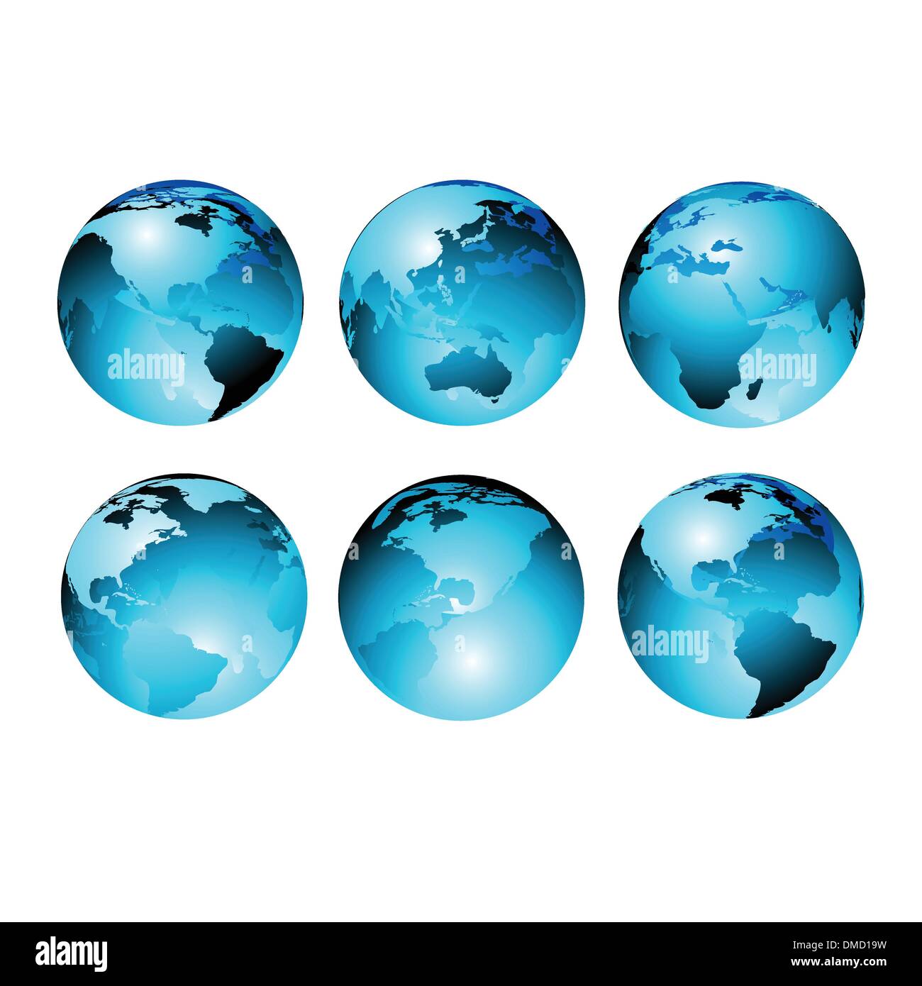 Set of Earth globes Stock Vector Image & Art - Alamy