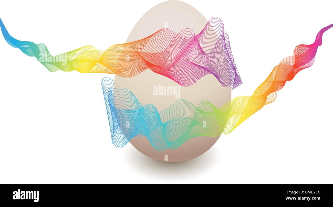 colorful Easter egg, vector Stock Vector