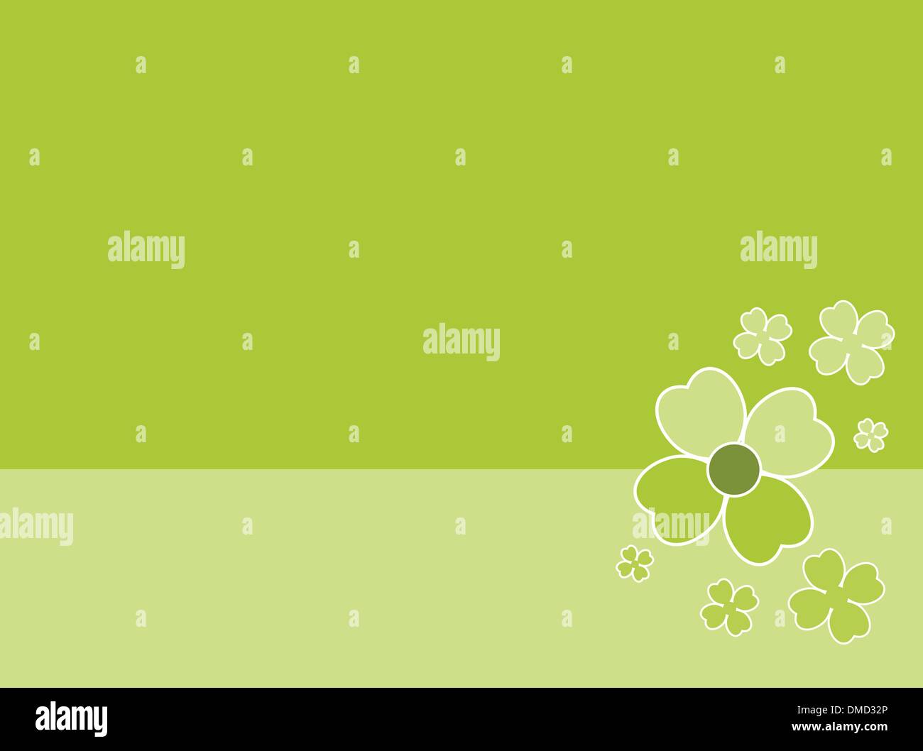 Clover in green background illustration Stock Vector Image & Art - Alamy