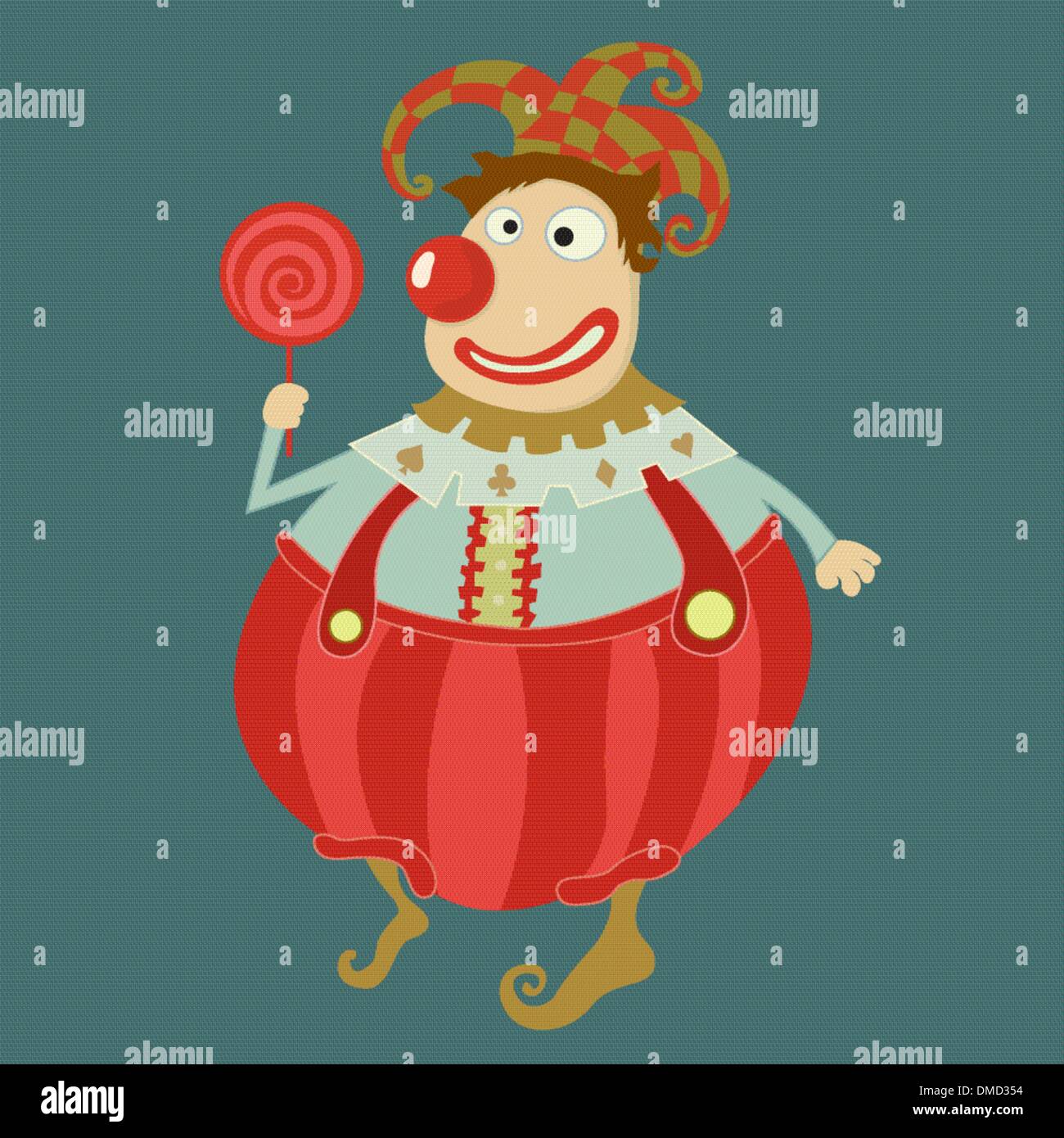 Funny Clown Vector Art Illustration Stock Vector Image And Art Alamy