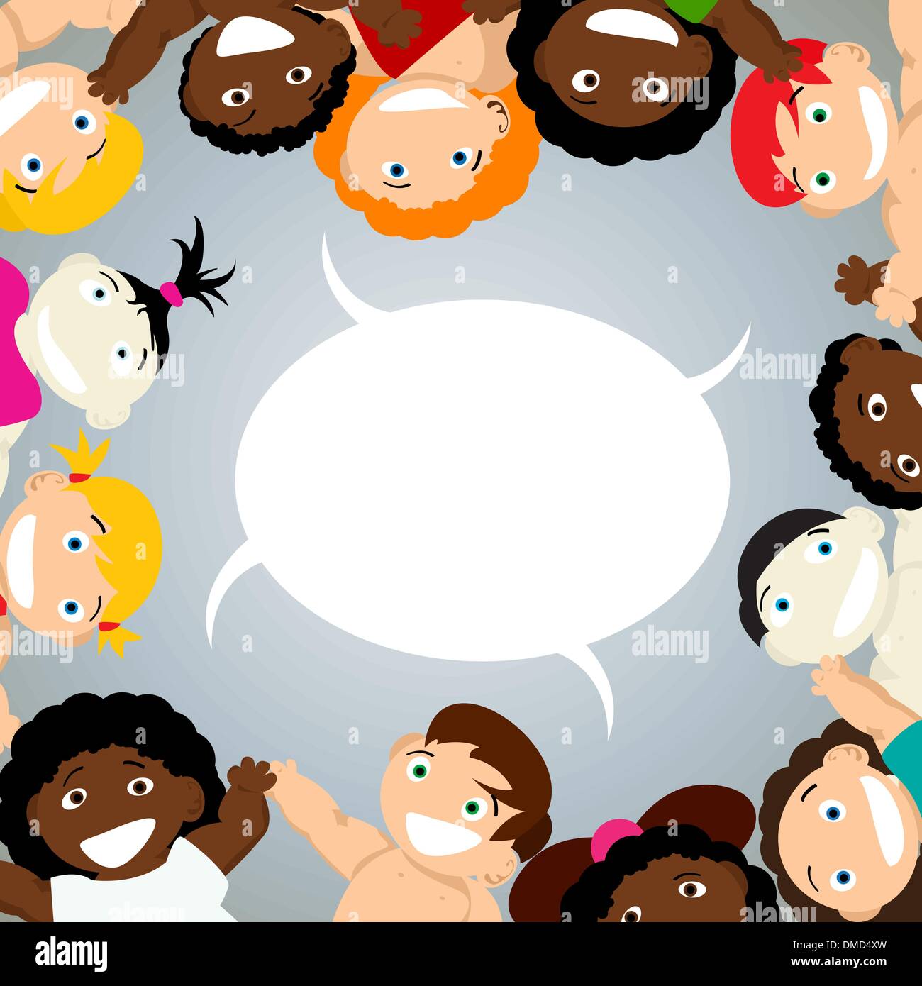 Kids with speech bubble Stock Vector Image & Art - Alamy