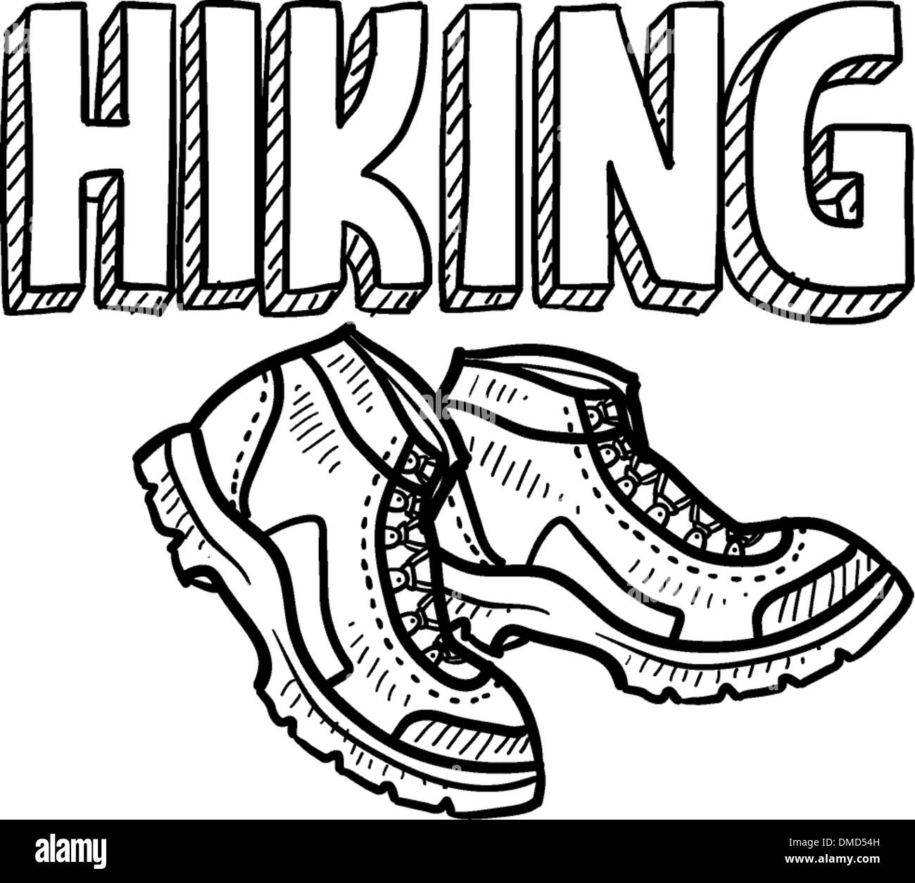 Hiking sketch Stock Vector Image & Art Alamy