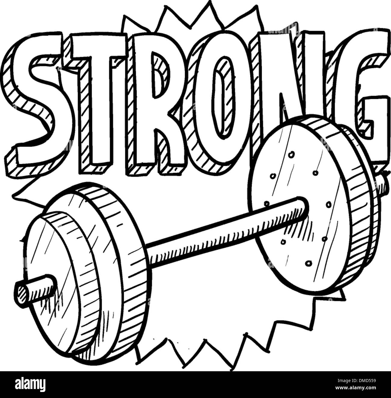 Weightlifting sketch Stock Vector Image & Art - Alamy