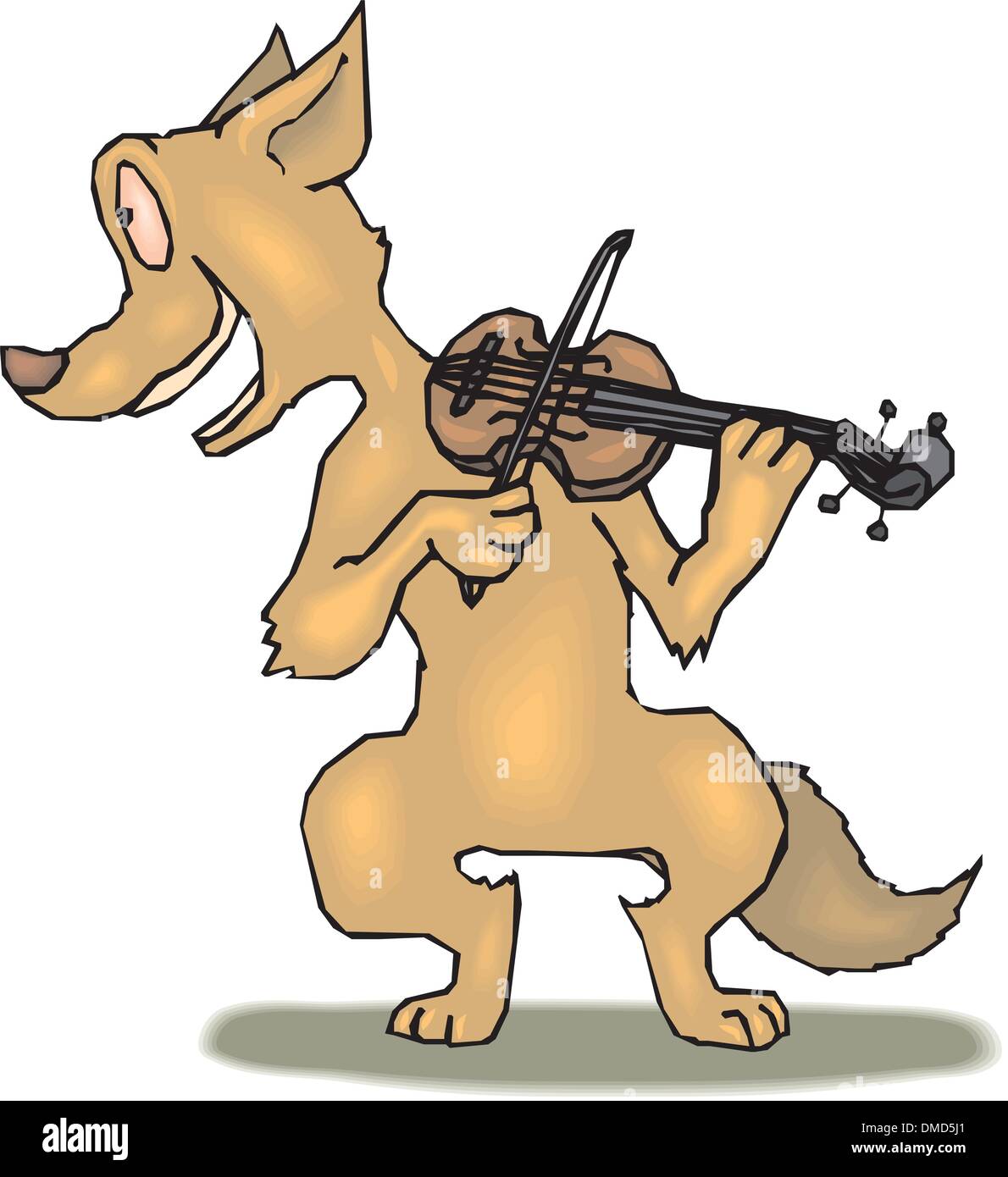 Playing the cello Stock Vector