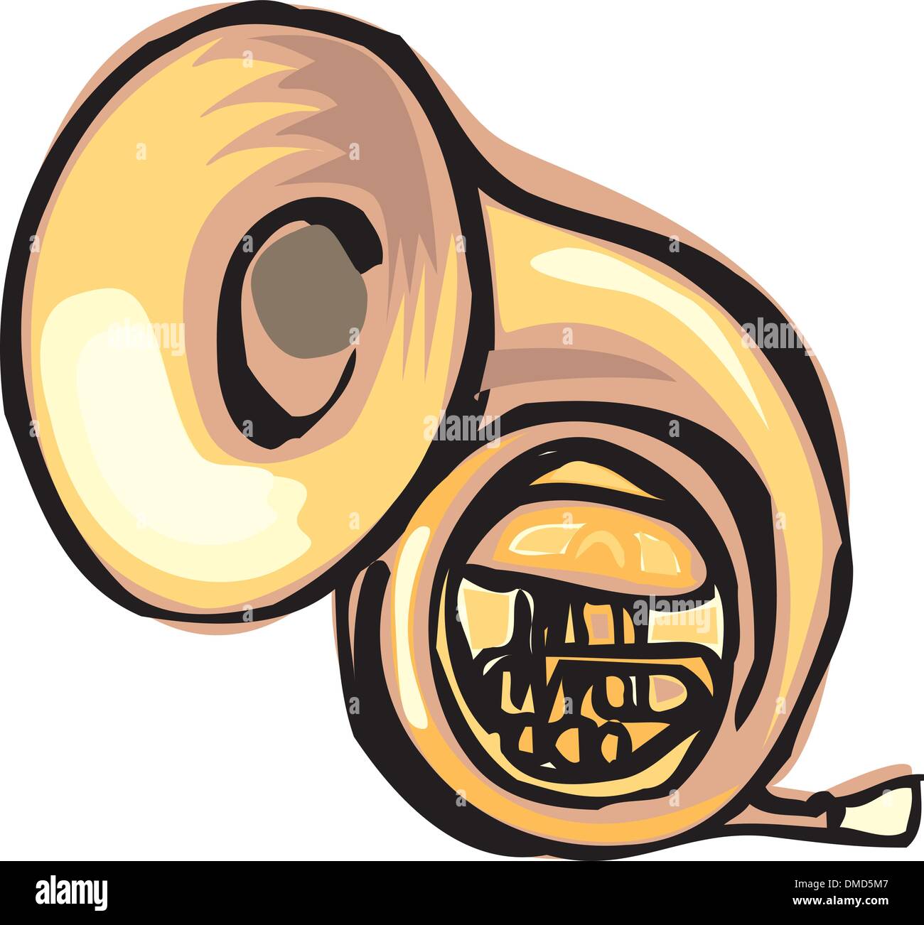 French Horn Stock Vector Image & Art Alamy