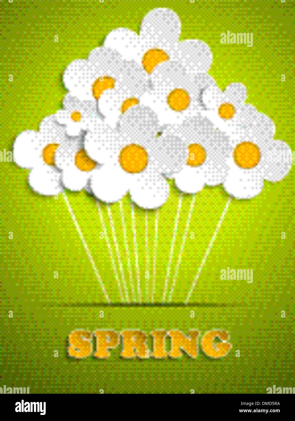 Beautiful Spring White Flowers Background Stock Vector Image & Art - Alamy