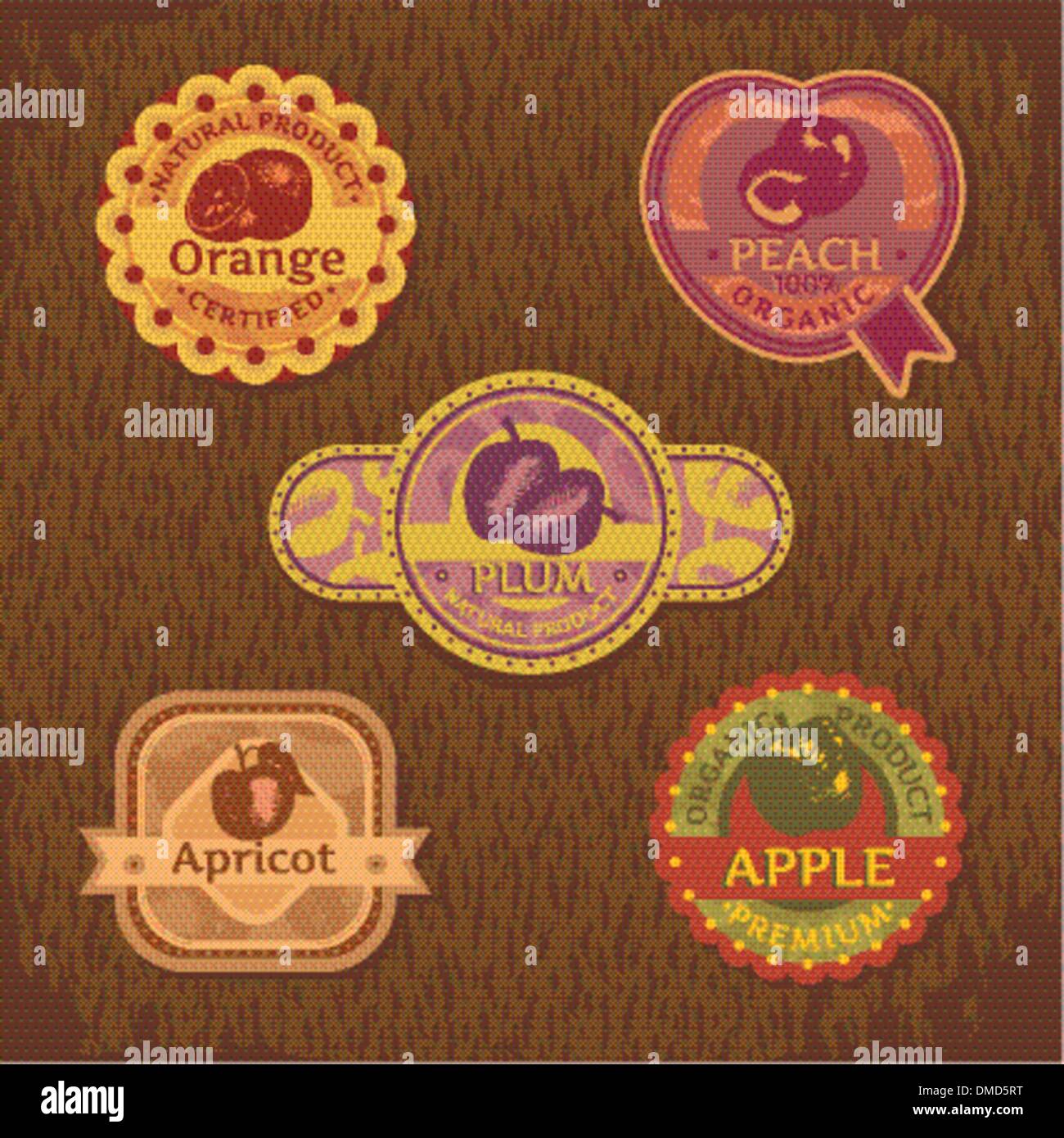 vintage fruit label Stock Vector Image & Art Alamy