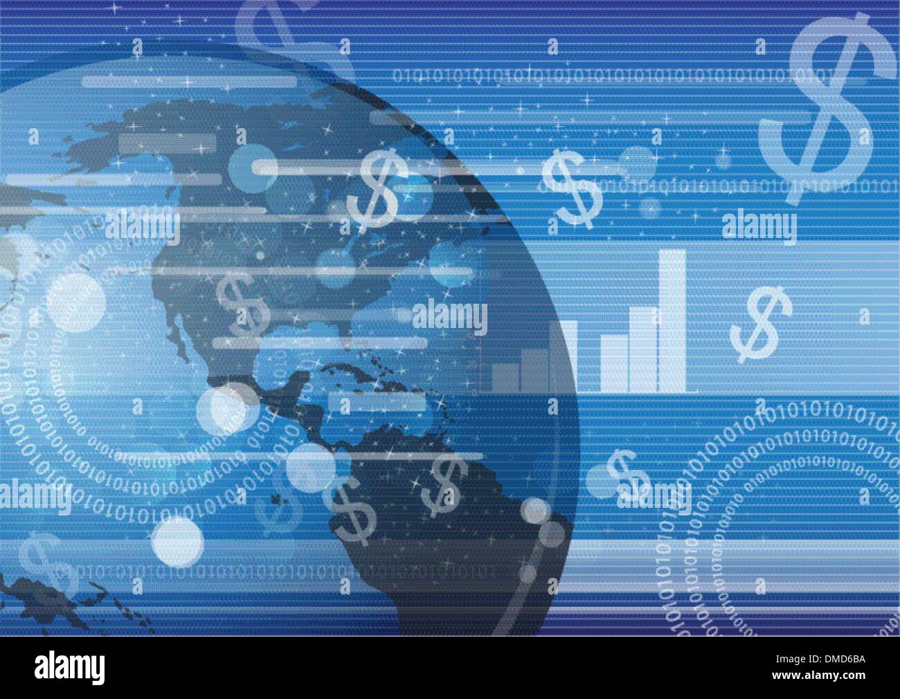 Abstract globe vector and technology background Stock Vector Image ...