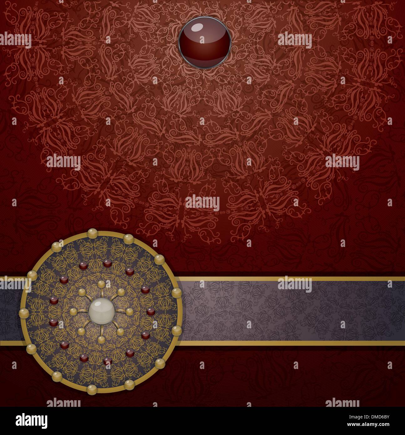 Retro background with ornament Stock Vector Image & Art - Alamy