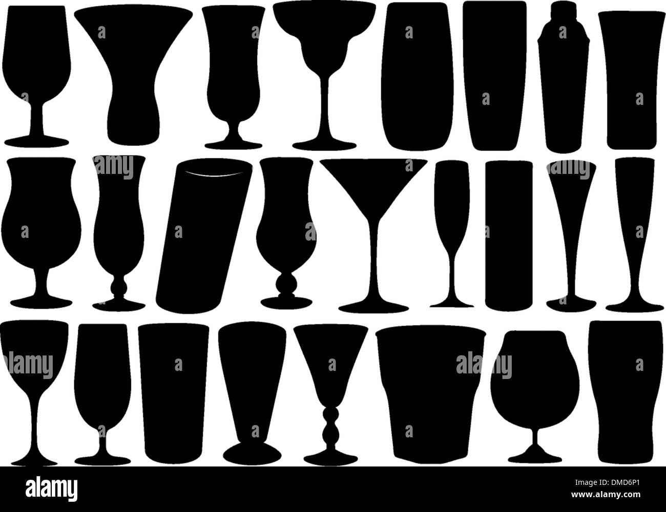 Set of glasses Stock Vector Image & Art - Alamy
