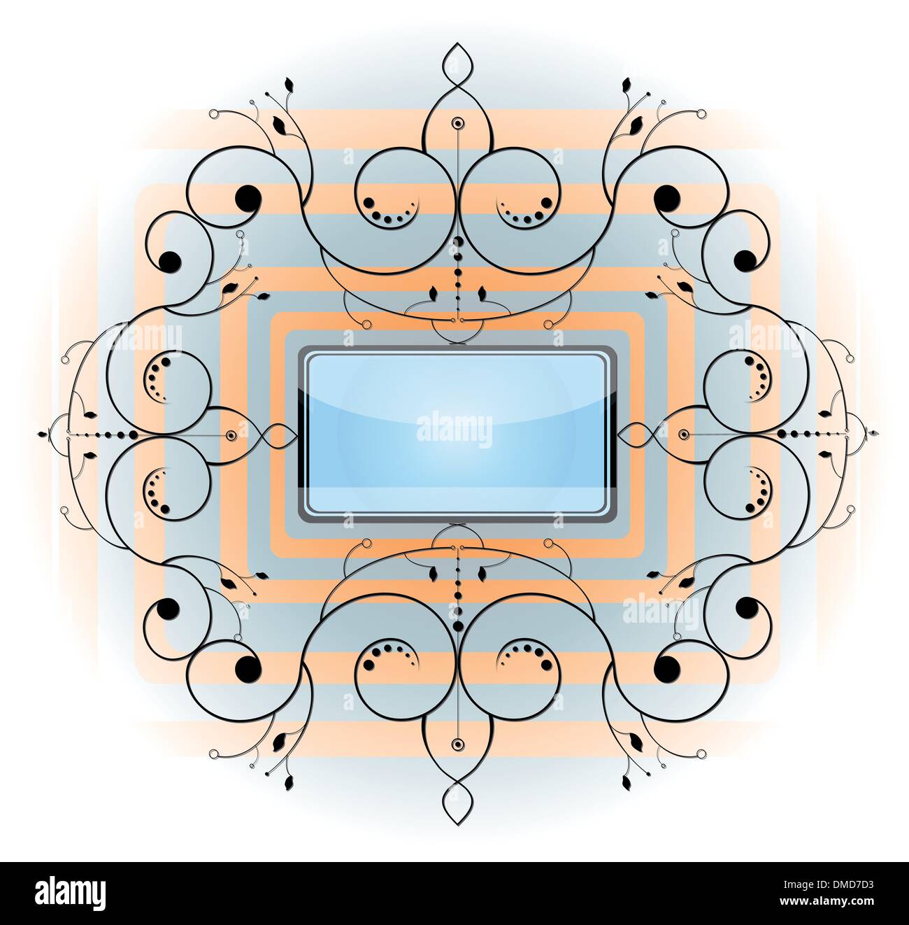 Abstract shape with frame Stock Vector Image & Art - Alamy
