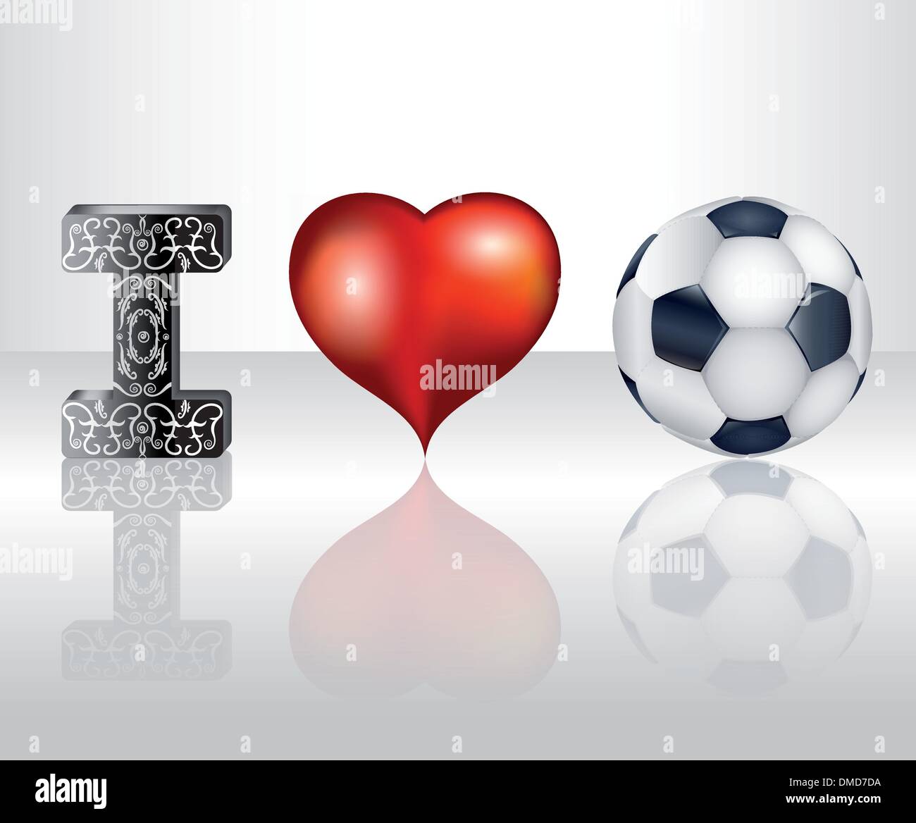 I love football Stock Vector Image & Art Alamy