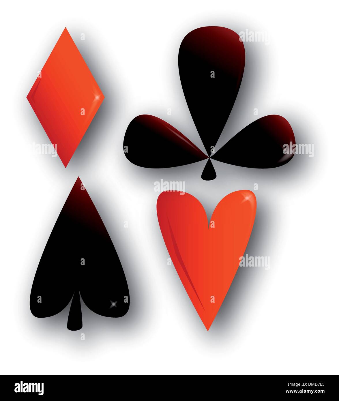 The Four Aces Stock Vector