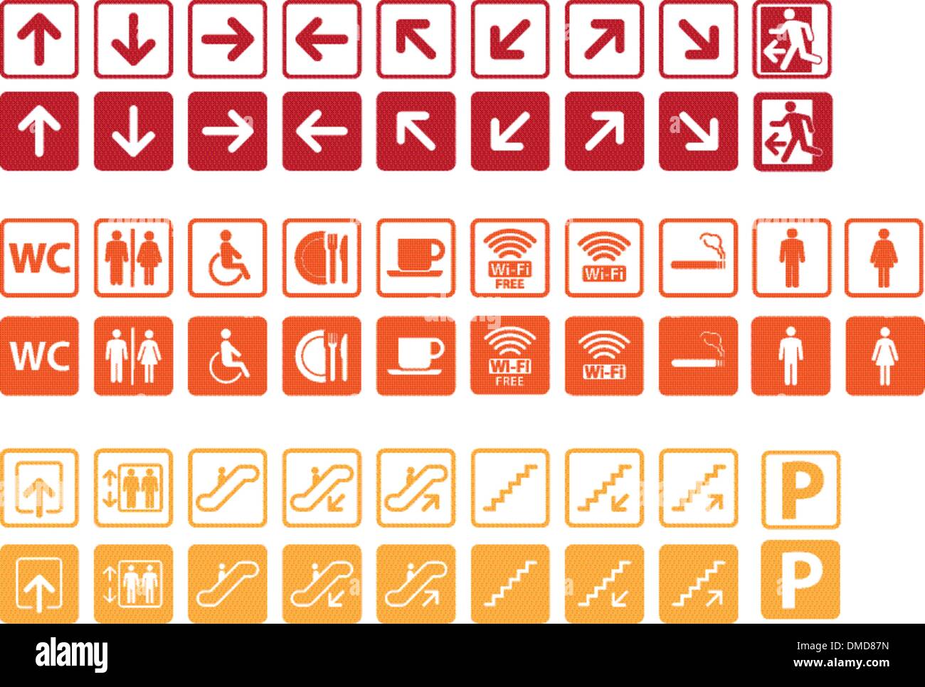 Set signs wi fi hi-res stock photography and images - Alamy