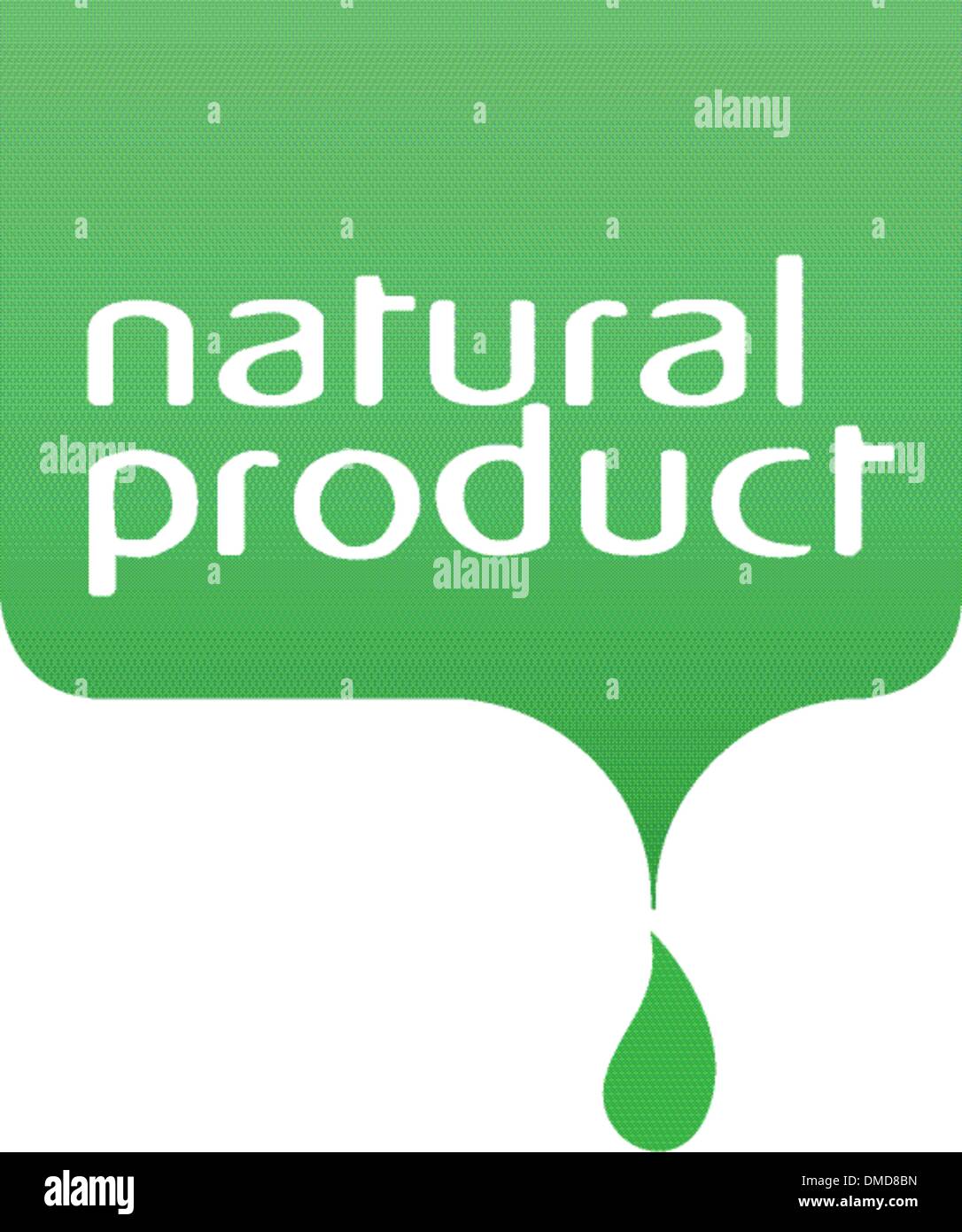 conceptual drop of the natural product Stock Vector