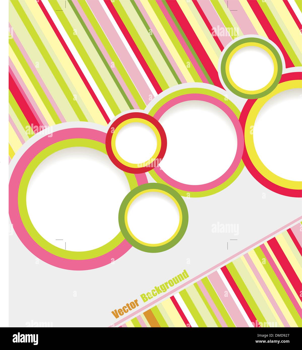 abstract colored background with circles. Stock Vector