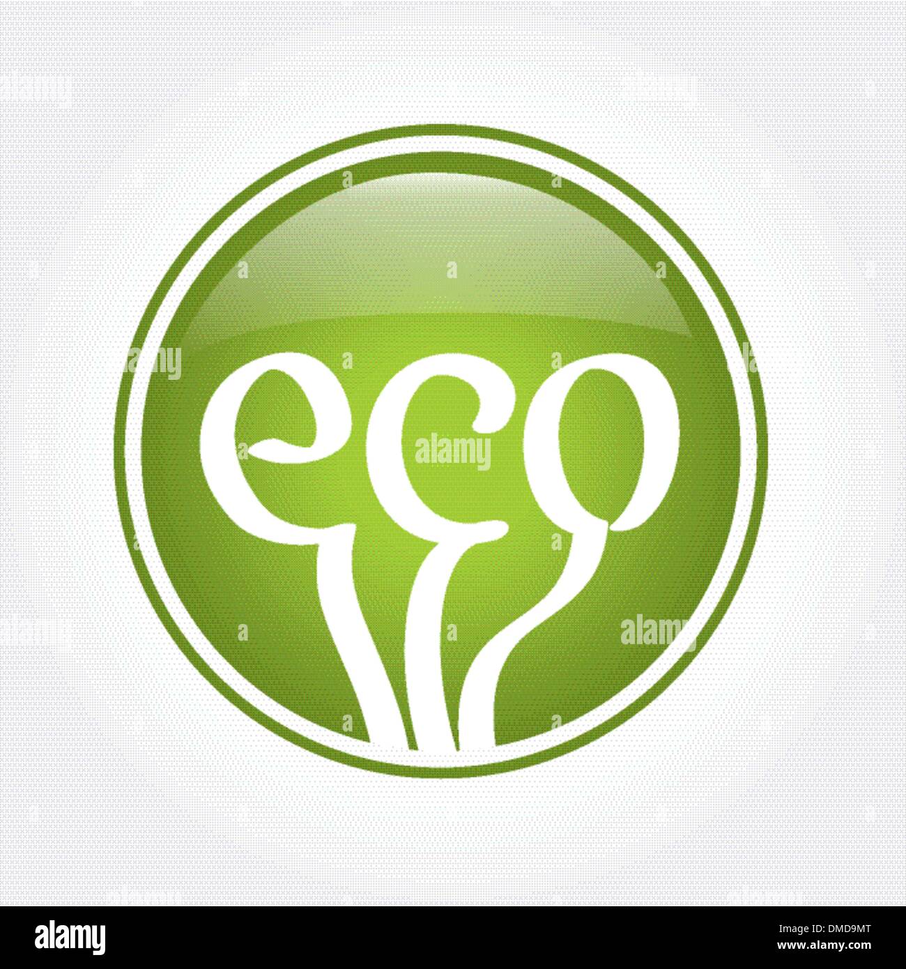 eco green icon Stock Vector