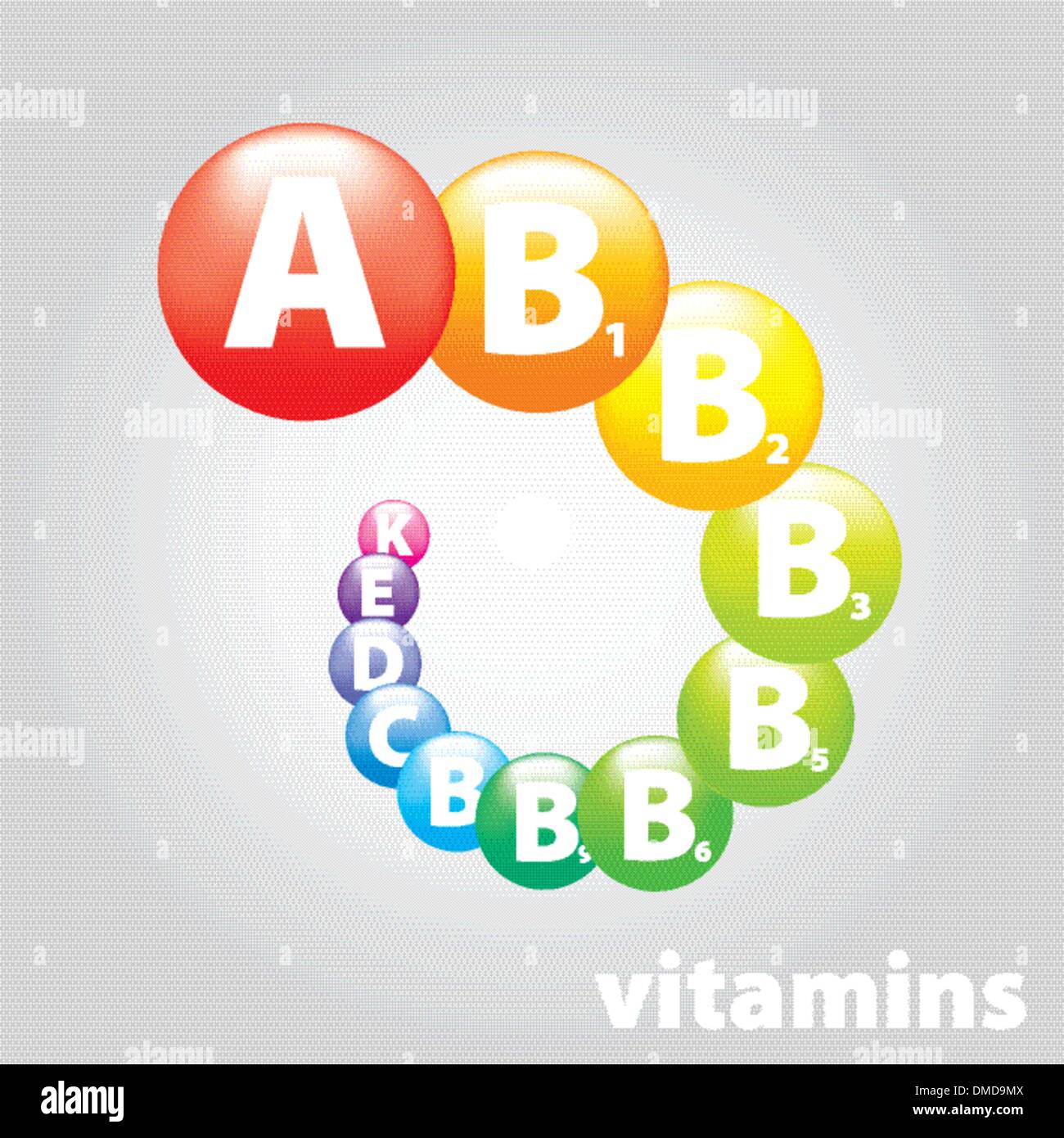 logo brand vitamin nutrition Stock Vector