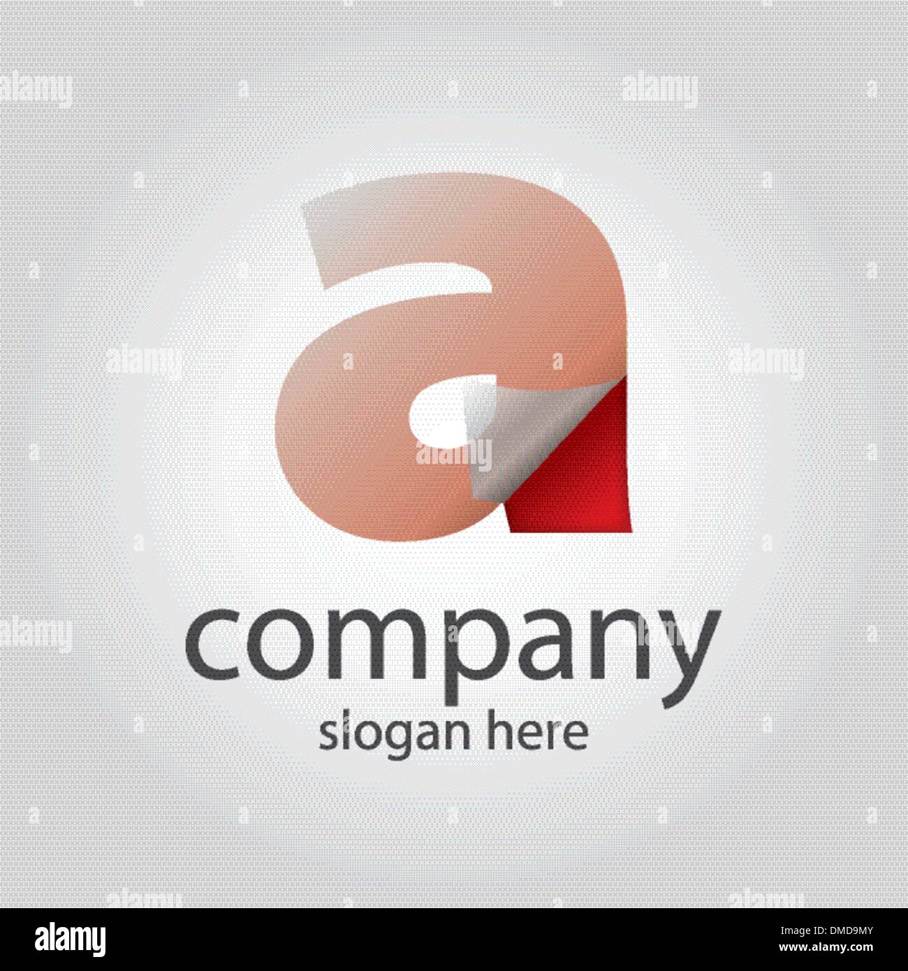 logo with a transparent letter a Stock Vector