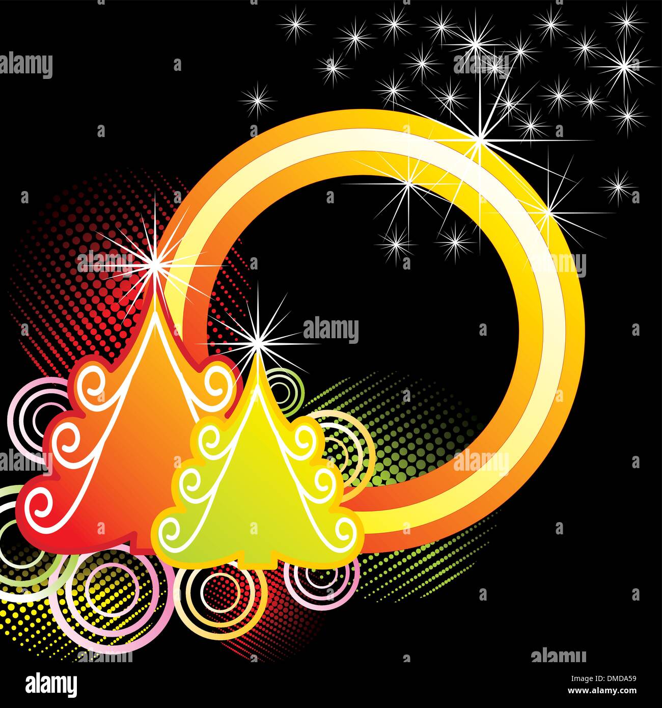 christmas card. vector Stock Vector Image & Art - Alamy