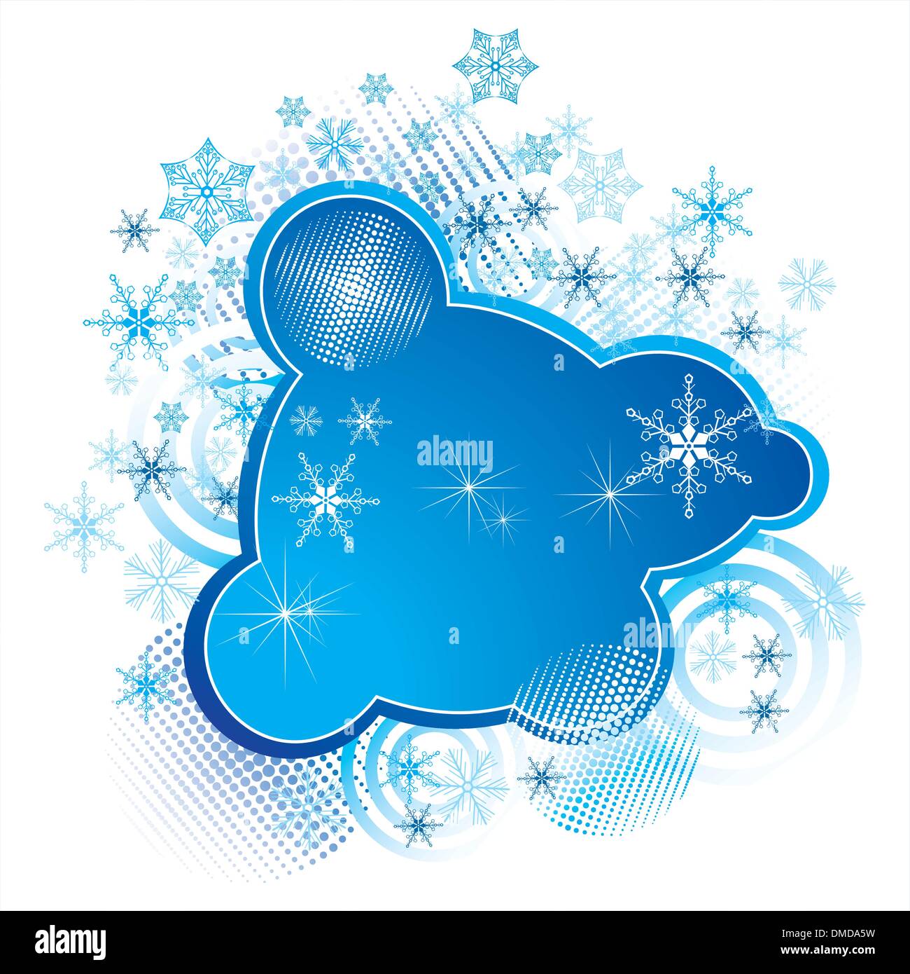 Vector set of snowflakes background Stock Vector Image & Art - Alamy